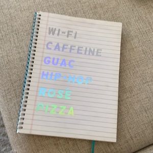 🪞 holographic letters spiral notebook